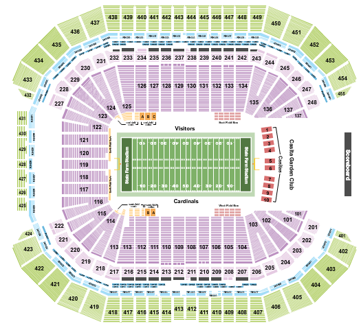 State Farm Stadium Fiesta Bowl Seating Chart